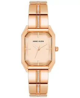 Женские наручные часы с кристаллами 23x32 мм Anne Klein 20397479 | rose gold tone