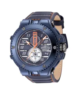 Мужские часы 47382 Invicta Racing Quartz с многофункциональным синим, серебристым и оранжевым циферблатом, синий 22861455 | blue