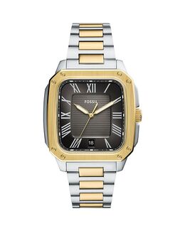Часы Crosby, 30 мм x 42 мм Fossil, черный 5510800 | black/two tone