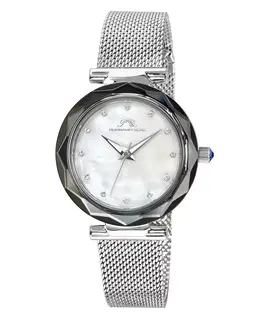 Часы женские Hazel Stainless Steel Silver Tone 1271AHAS Porsamo Bleu, серебряный 18605918 | silver-tone
