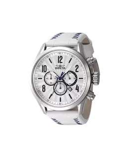 Мужские часы 46558 Bolt Quartz Chronograph с серебристым циферблатом Invicta, серебряный 21894408 | silver