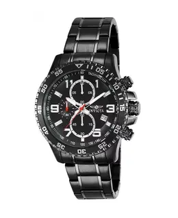 Мужские часы 14879 Specialty Quartz Chronograph с серым циферблатом Invicta, черный 22941596 | black
