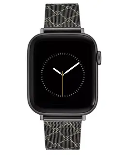 Женский узорчатый браслет из нержавеющей стали для Apple Watch 42 мм (Series 10) и 38/40/41 мм Nine West, черный 15991364 | black