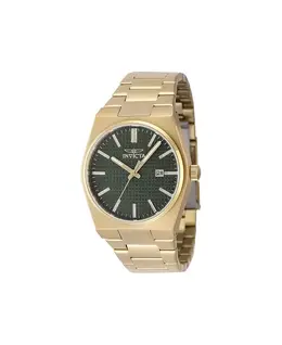 Мужские часы 48399 Speedway Quartz 3 Hand с зеленым циферблатом Invicta, золотой 21342475 | gold