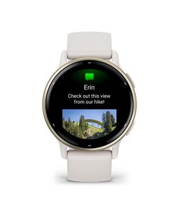 Vivoactive 5, часы / фитнес-трекер с бежево-золотым безелем и корпусом и ремешком цвета слоновой кости Garmin, белый 5277878 | white