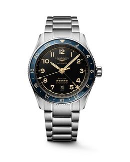 Spirit Zulu Time, часы, 42 мм Longines, черный 5535251 | black/silver