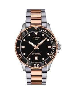 Часы Seastar 1000, 40 мм Tissot, черный 5558410 | black/two tone