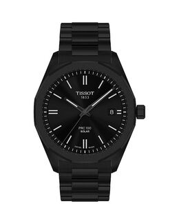 PRC100 Солнечные часы, 39 мм Tissot, черный 5538651 | black/black