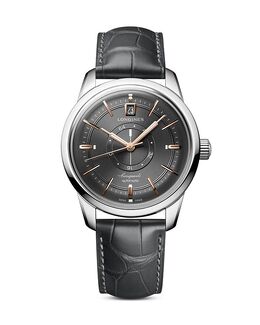Наручные часы Conquest Heritage Central Power Reserve, 38 мм Longines, серый 5267190 | gray