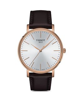 Часы Everytime, 40 мм Tissot, серебряный 4515818 | silver/brown