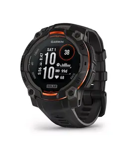 Часы Instinct 3, 45mm Solar, Black/Black Garmin, черный 20929523 | black and orange