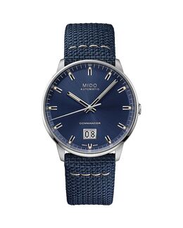 Коммандер II Big Date часы, 42 мм Mido, синий 5158675 | blue