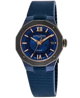 Men's Baume & Mercier Riviera Automatic Blue Dial, Model 10769