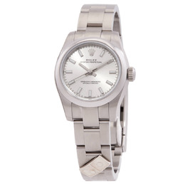 Rolex Oyster Perpetual Silver Dial Stainless Steel Ladies Watch 176200sso