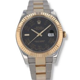 Pre-owned Rolex Datejust II Automatic Chronometer Grey Dial Mens Watch 116333 GYRO