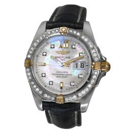 Pre-owned Breitling Cockpit Windrider Automatic Chronometer Diamond Unisex Watch B49350