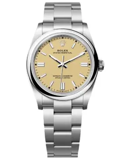 Oyster Perpetual 36 Automatic Beige Dial Stainless Steel Women's Watch - Model M126000-0012