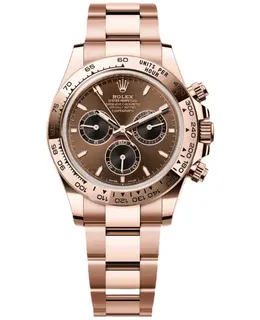 Authentic Rolex Cosmograph Daytona Model M126505-0005 - Rose Gold Automatic with Chocolate Dial