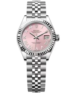 Rolex Lady Datejust 28 Stainless Steel and White Gold Automatic Pink Dial Women's Watch, Model M279174-0017