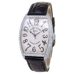 Pre-owned Franck Muller Cintree Curvex Automatic Diamond Silver Dial Ladies Watch 2852 SC D