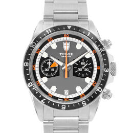 Pre-owned Tudor Heritage Chrono 70330N Mens Automatic Black Dial Chronograph