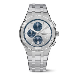 Maurice Lacroix Aikon Chronograph Quartz Grey Dial Mens Watch Model: a1118-ss002-230-1