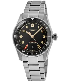 Longines Spirit Zulu Time Automatic GMT L3.802.1.53.6 Anthracite Dial, Titanium