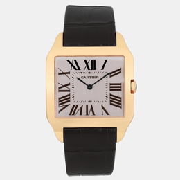 Cartier Dumont W2006951 Manual Winding Silver Dial Men's Watch