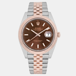 Rolex Datejust 126331 - Chocolate Dial, Stainless Steel & Rose Gold