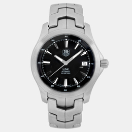 Tag Heuer Link Automatic Black Dial Stainless Steel Men's Wristwatch, BA0570