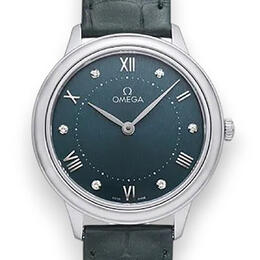 Omega De Ville Prestige Quartz Green Dial Ladies Watch 434.13.30.60.60.001