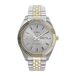 Timex Waterbury Quartz Mens Watch, Model TW2V17400 Silver Dial