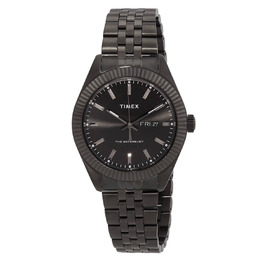 Timex Waterbury Quartz Black Dial Mens Watch, Model TW2V17700