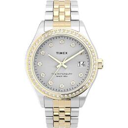 Timex Heritage Waterbury Quartz Crystal Silver Dial Ladies Watch TW2U53900