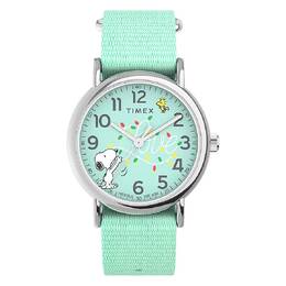 Timex Peanuts Weekender Quartz Blue Dial Unisex Watch - tw2w24500