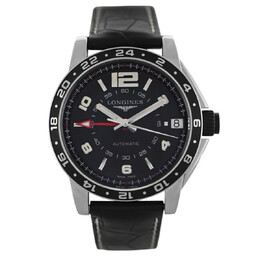 Pre-owned Longines Admiral Automatic Black Dial Mens Watch L3.668.4.56.0