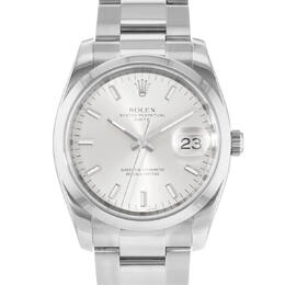 Pre-owned Rolex Oyster Perpetual Date Silver Dial Mens Automatic Chronometer Movement