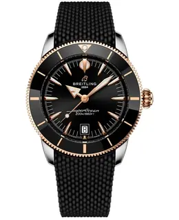 Breitling Superocean Heritage B31 Automatic 42 Black Dial Rubber Strap Men's Watch - Model: UB3111241B1S1
