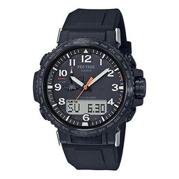 Часы Casio G Shock Waterproof Sports Solar Powered WO Quartz Shockproof Unisex Mens Black Analog/Digital Combo, черный prw-50y-1apr | black