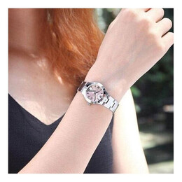Часы Casio ENTICER Business Metallic Minimalistic quartz Watch Sakura PinkRed Analog, красный ltp-1241d-4a | pinkred