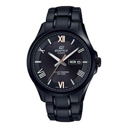 Часы Casio EDIFICE Quartz Solar Powered Mens Black Analog/Digital Combo, черный efb-104sbc-1 | black