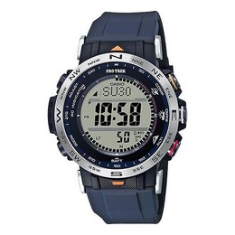 Часы Casio PRO TREK Multifunctional Outdoor Men Sports Solar Powered Mens Blue Digital, синий prw-30ae-2jr | blue