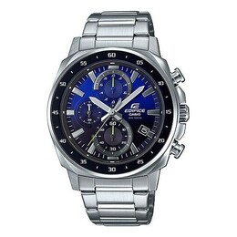Часы Men's Casio EDIFICE Series Minimalistic Stainless Steel Strap waterproof Watch Business Mens Blue Analog, синий efv-600d-2 | blue