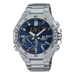Часы Casio Edifice Waterproof Analog-Digital Watch 'Marine Blue Silver', синий ecb-10d-2adf | blue