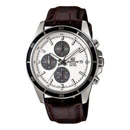 Часы Casio EDIFICE Series Leisure Fashion Hand Men's Quartz Mens Brown Analog, коричневый efr-526l-7av | brown