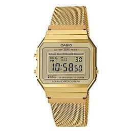 Часы Casio Waterproof Quartz Unisex Mens Gold Digital, желтый a700wmg-9a | gold