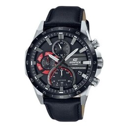 Часы Casio Edifice Movement Leather Strap Analog Watch 'Black Silver', черный eqs-940bl-1av | default color