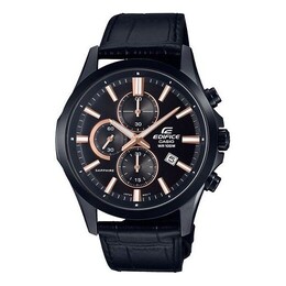 Часы Casio Waterproof EDIFICE Sapphire Crystal Quartz Mens Black Analog, черный efb-660bl-1avuprd | black