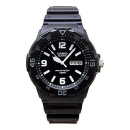 Часы Casio Sports Waterproof Shockproof Mens Black Analog, черный mrw-200h-1b2 | black