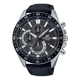 Часы Casio Edifice Analog Watch 'Black Metallic Silver', черный efv-620l-1av | black